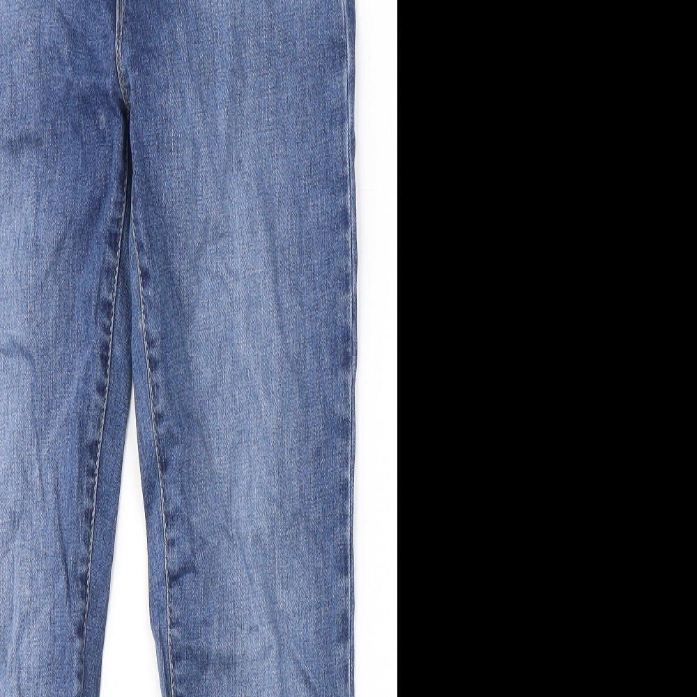 Polo Womens Blue  Cotton Skinny Jeans Size 10 L25 in Regular Zip