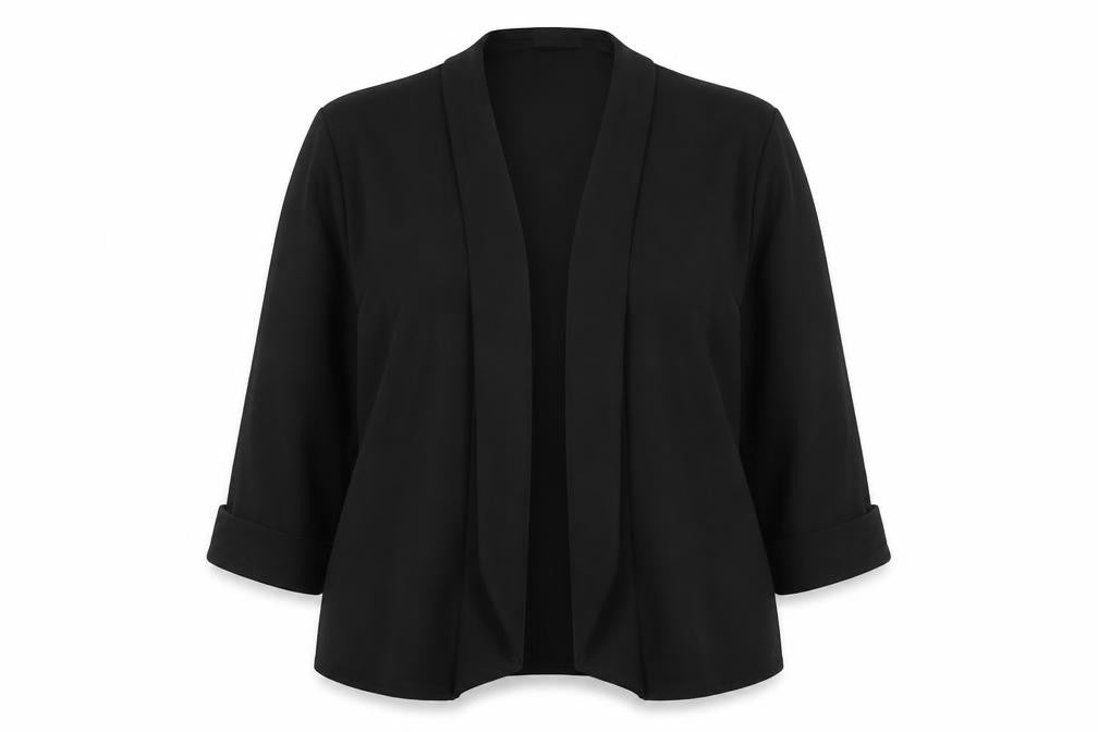 CMD Womens Black V-Neck  Polyester Cardigan Jumper Size XL