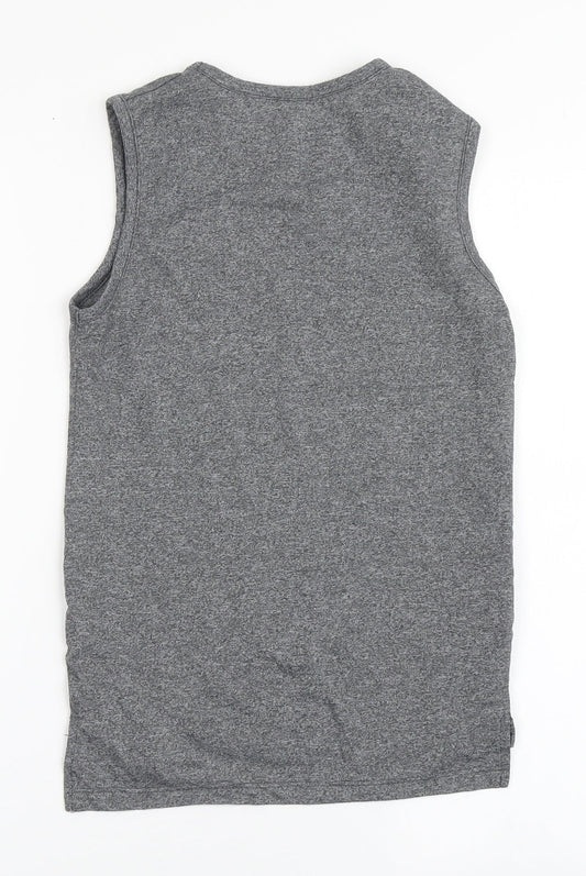 Primark Boys Grey  Polyester Basic Tank Size 9-10 Years Round Neck Pullover - NYC