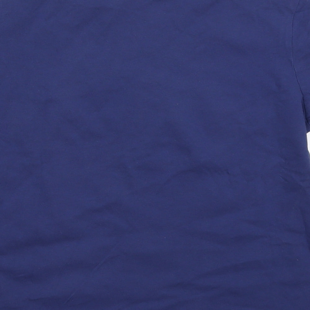 George Boys Blue  Cotton Basic T-Shirt Size M Crew Neck Pullover - Fortnite
