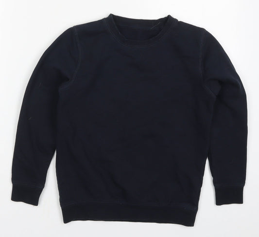 Lily & Dan Boys Blue  Polyester Pullover Sweatshirt Size 9-10 Years  Pullover