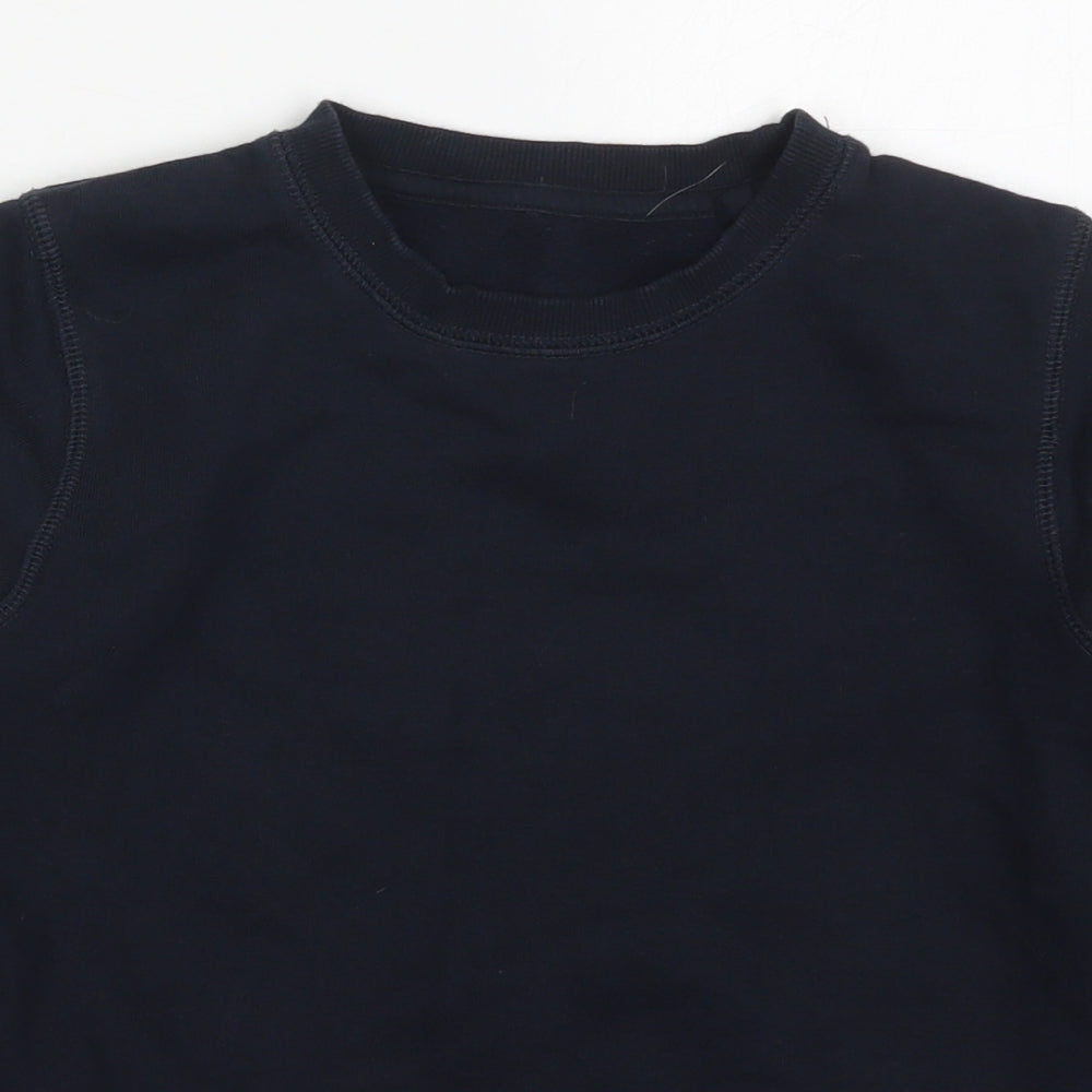 Lily & Dan Boys Blue  Polyester Pullover Sweatshirt Size 9-10 Years  Pullover