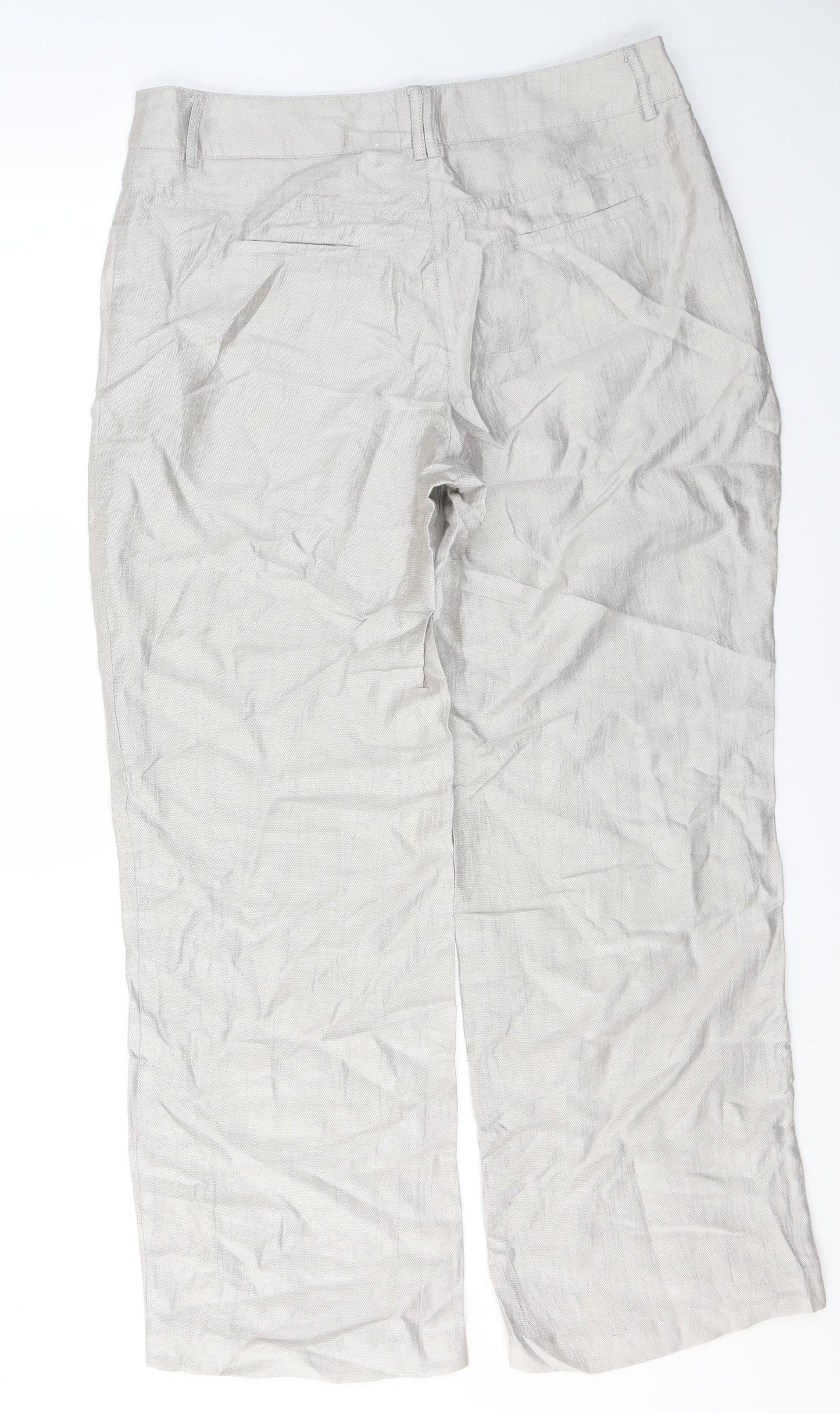 Gelco Womens Beige  Polyester Trousers  Size 18 L30 in Regular