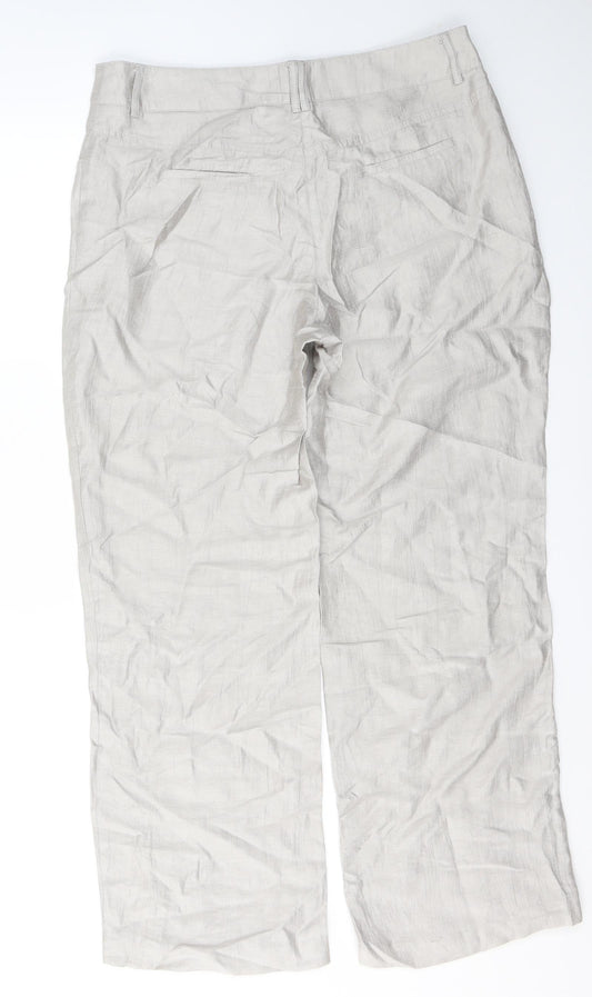Gelco Womens Beige  Polyester Trousers  Size 18 L30 in Regular