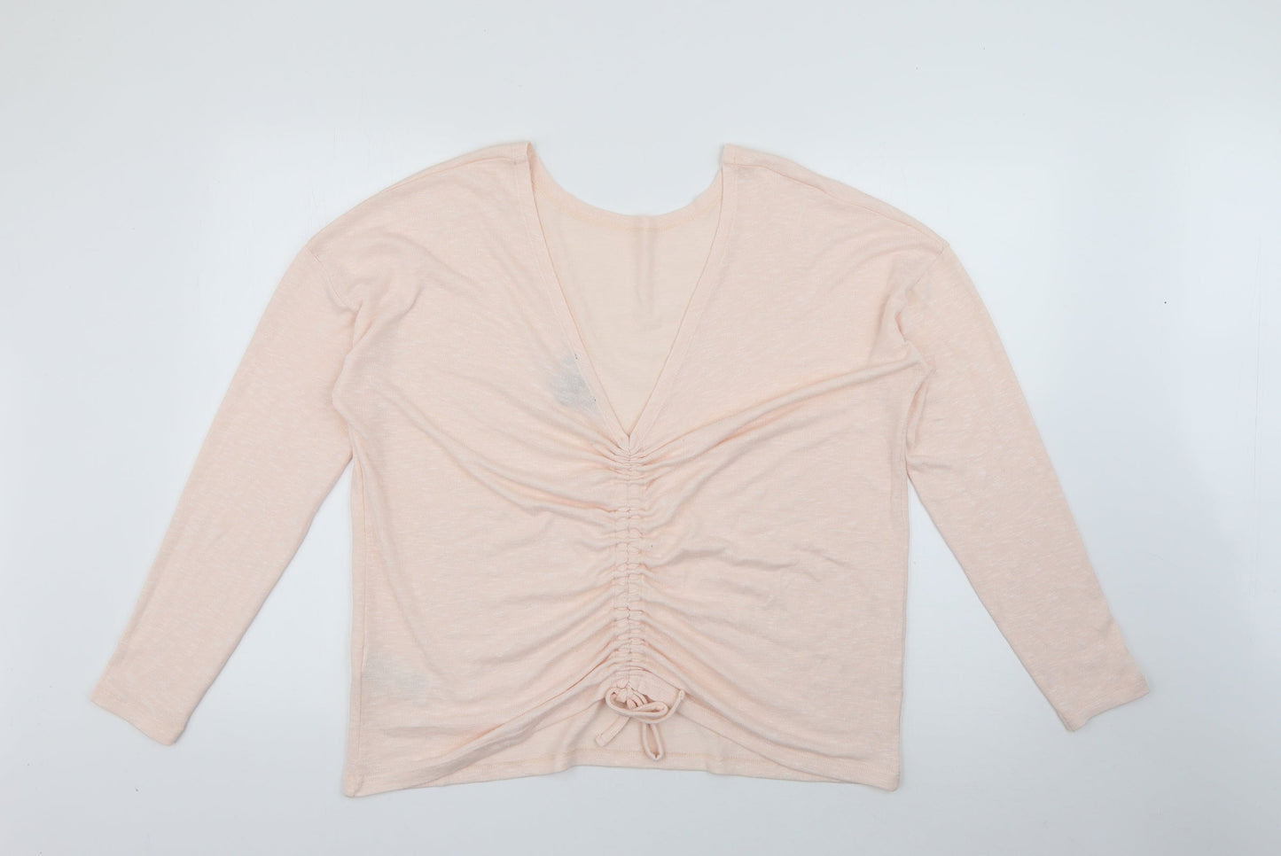 New Look Womens Pink Scoop Neck  Polyester Pullover Jumper Size M