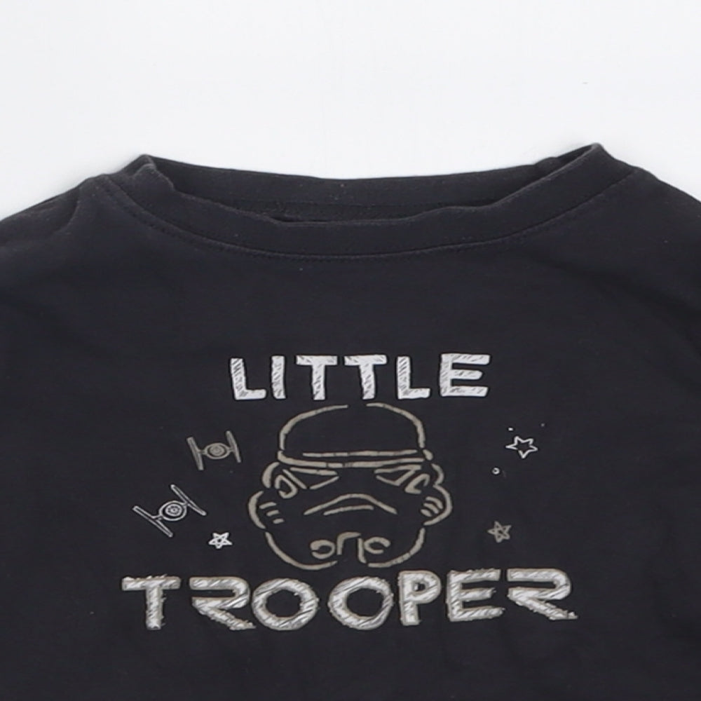 George Boys Grey  Cotton Basic Casual Size 12-18 Months Crew Neck Pullover - little trooper