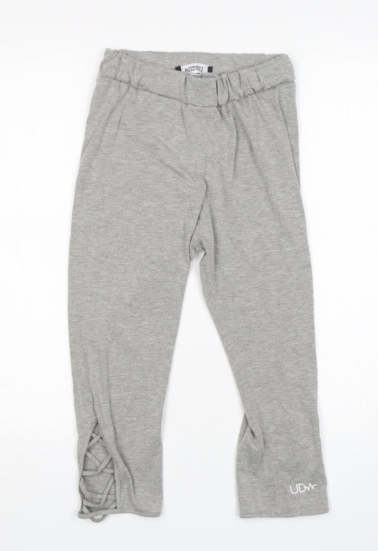 Missguided Womens Grey  Viscose Compression Shorts Size 8 L18 in Regular