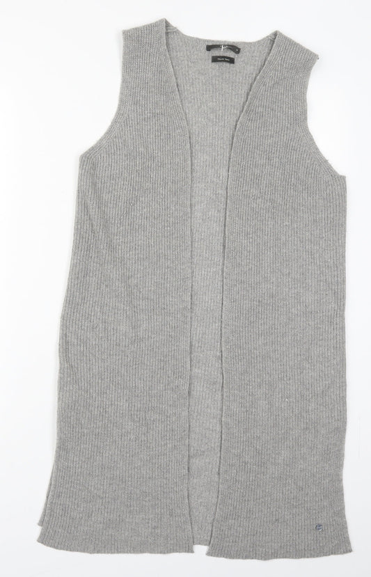 BRAX Womens Grey V-Neck  Viscose Cardigan Jumper Size 10