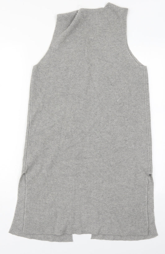 BRAX Womens Grey V-Neck  Viscose Cardigan Jumper Size 10