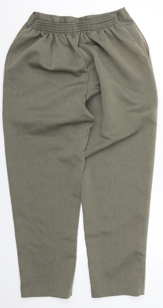 Saira of Manchester Womens Green  Polyester Trousers  Size 18 L27 in Regular