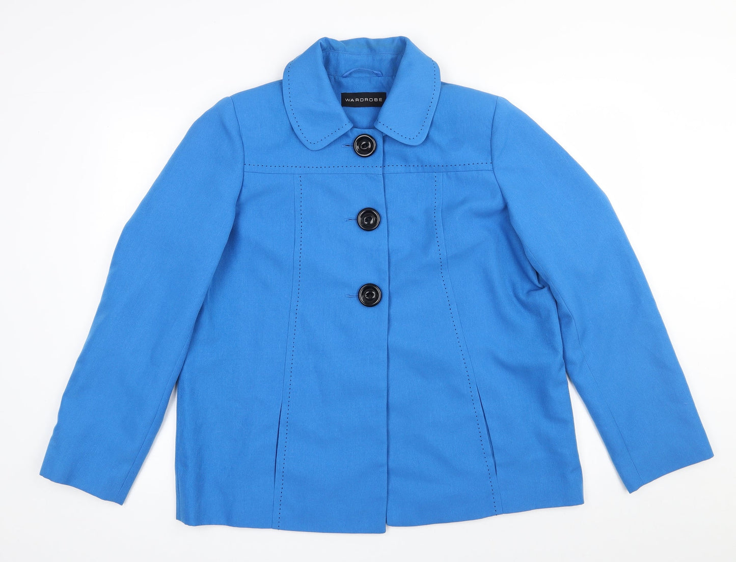 Wardrobe Womens Blue   Jacket  Size 14  Button