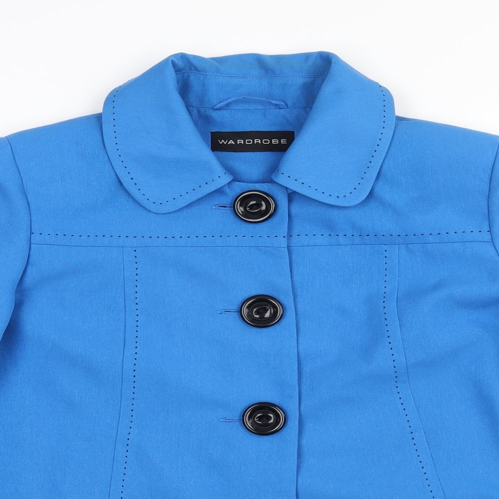 Wardrobe Womens Blue   Jacket  Size 14  Button