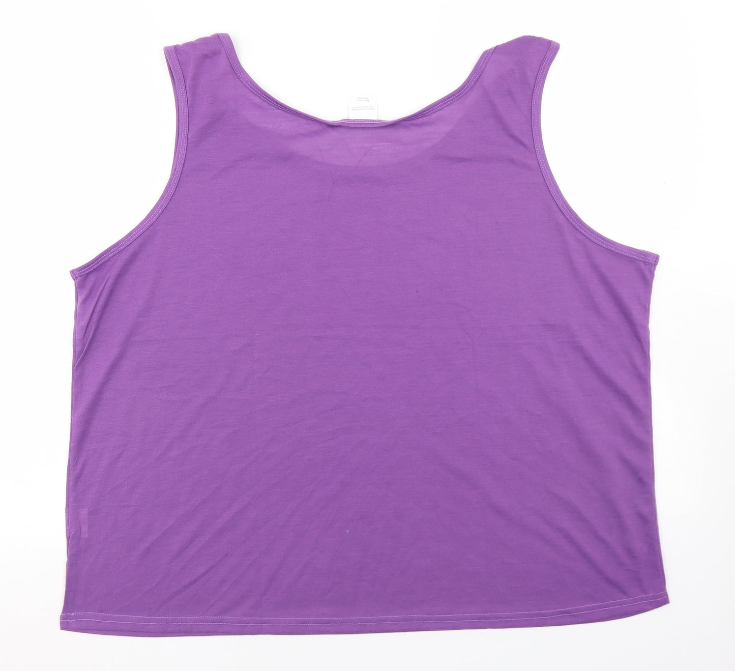 Gabriella Vicenza Womens Purple  Polyester Basic Tank Size 20 Round Neck