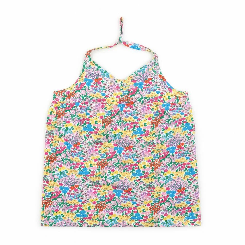 NEXT Girls Multicoloured Floral Cotton Camisole Tank Size 10-11 Years Halter Snap