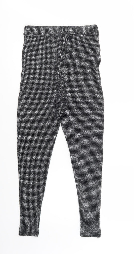 TU Womens Grey  Polyester Jegging Leggings Size 8 L29 in