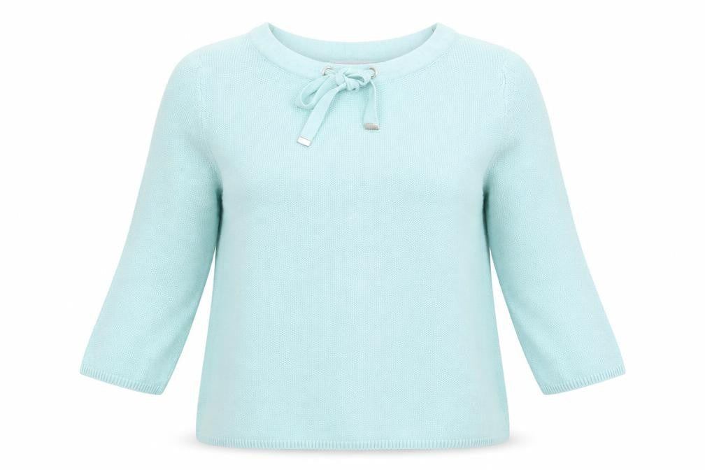 Collection  Womens Blue Round Neck  100% Cotton Pullover Jumper Size 12