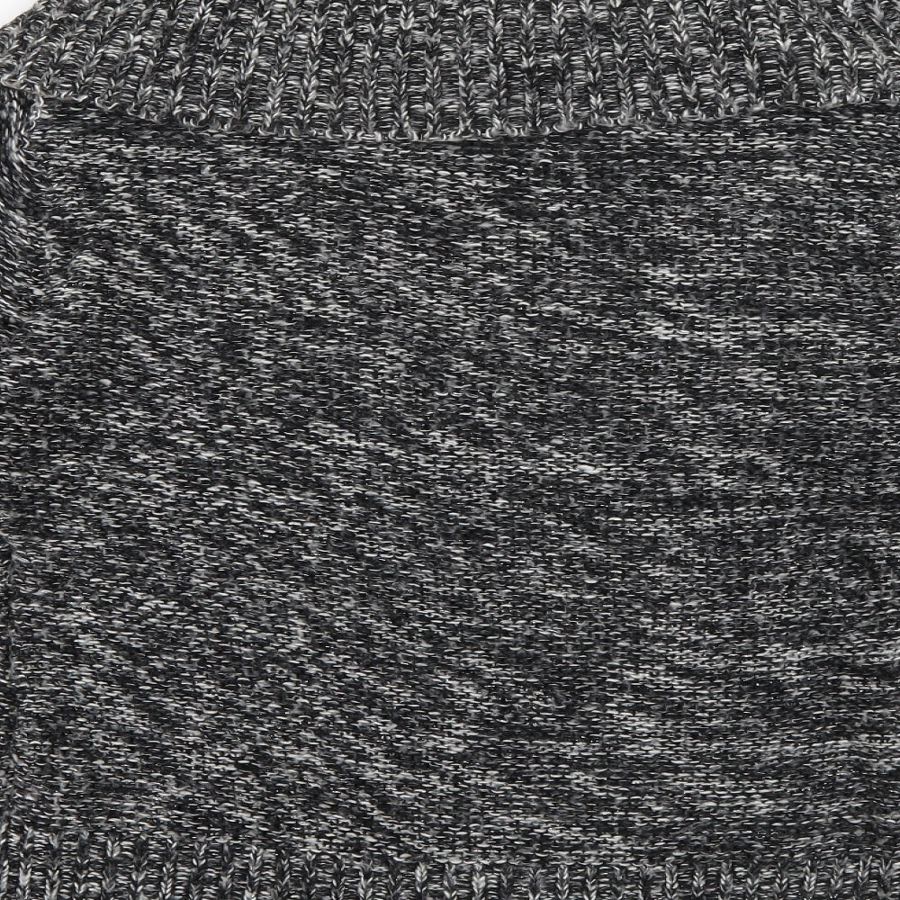 Evie Womens Grey Roll Neck  Acrylic Pullover Jumper Size 10
