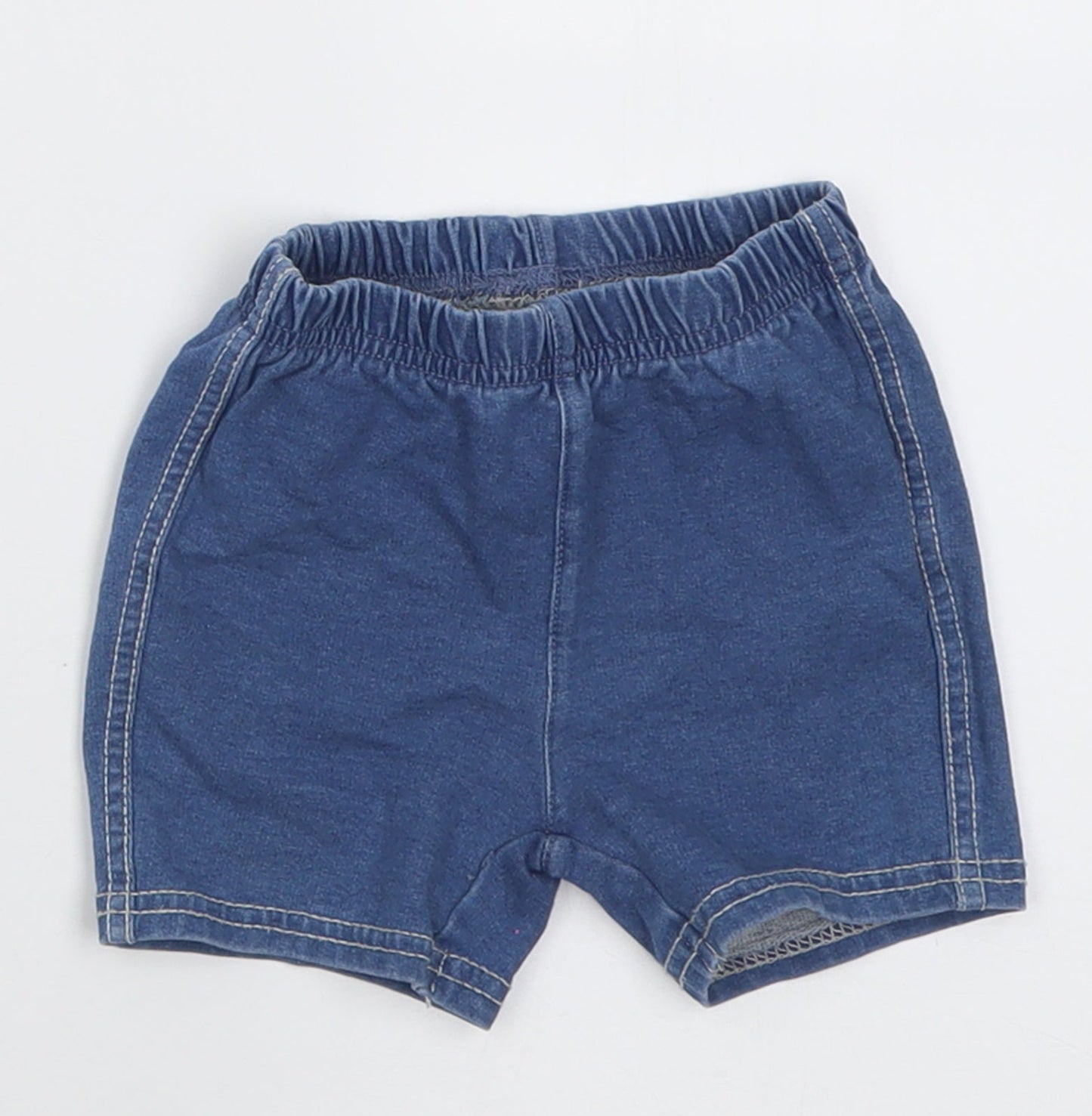 Preworn Baby Blue  Cotton Cropped Trousers Size 12 Months  Pullover