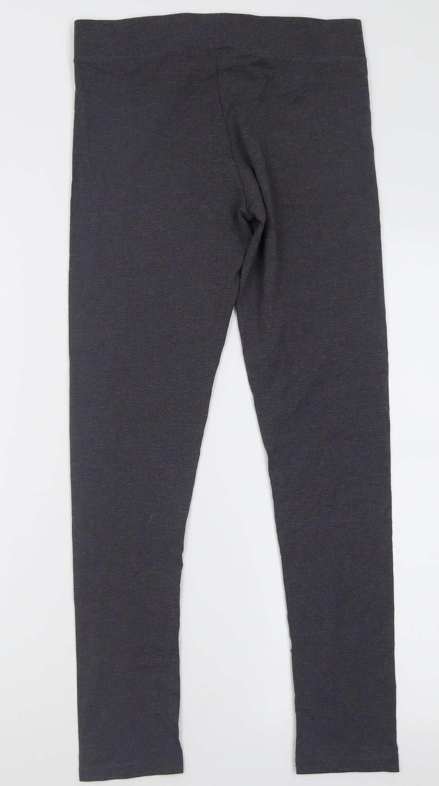 Dunnes Stores Womens Grey  Cotton Capri Leggings Size S L28 in