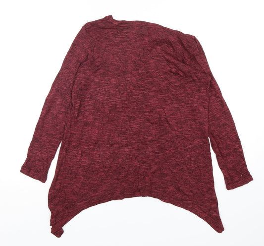 Papaya Womens Red Round Neck  Viscose Pullover Jumper Size 12