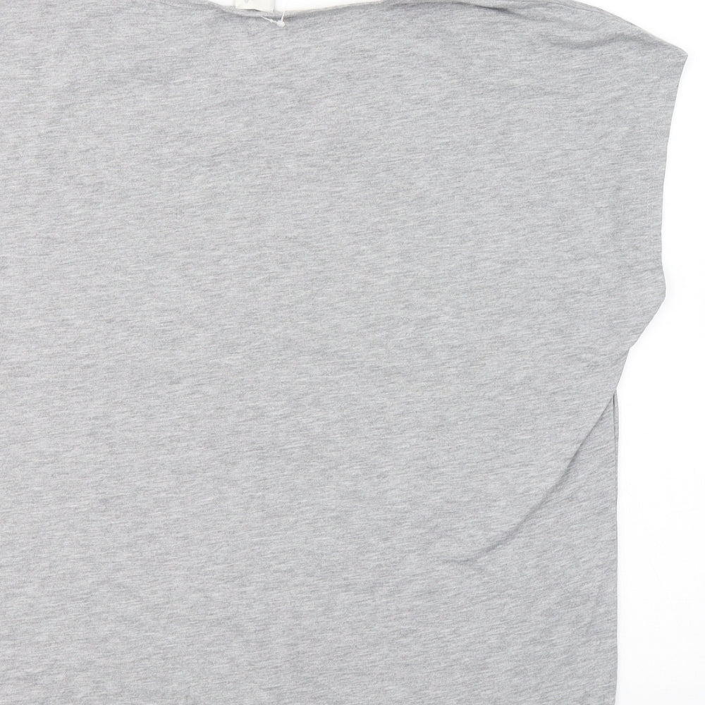 G:21 Womens Grey  Polyester Basic T-Shirt Size 20 Round Neck