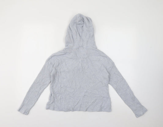 Gap Womens Blue  Viscose Pullover Hoodie Size M