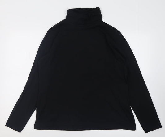 Tchibo Womens Black  Cotton Pullover Sweatshirt Size 16  Pullover