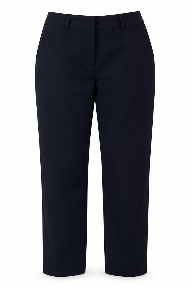 Dunnes Womens Blue  Polyester Trousers  Size 8 L28 in Regular Hook & Eye