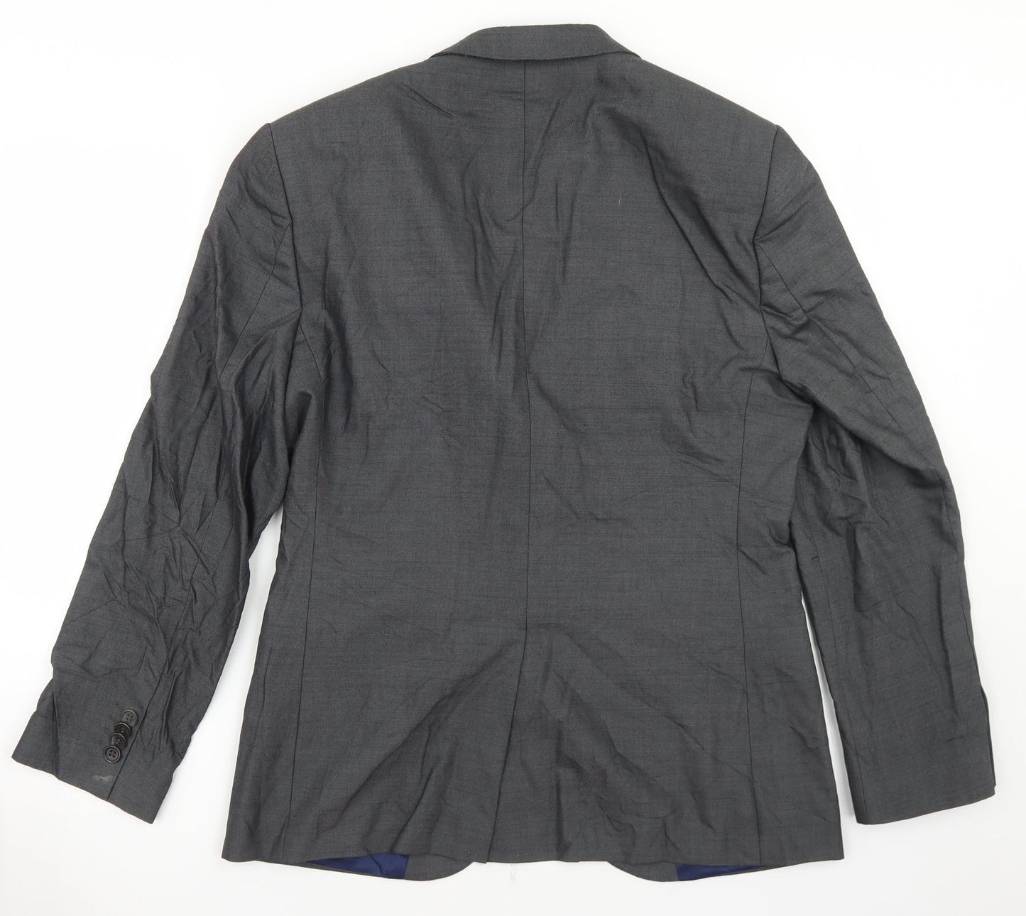 River Island Mens Grey  Viscose Jacket Blazer Size 38