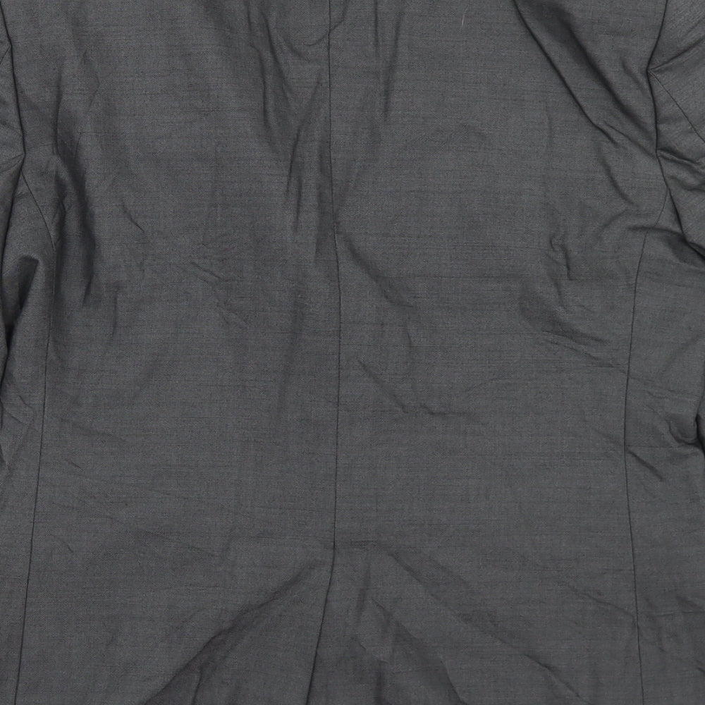 River Island Mens Grey  Viscose Jacket Blazer Size 38