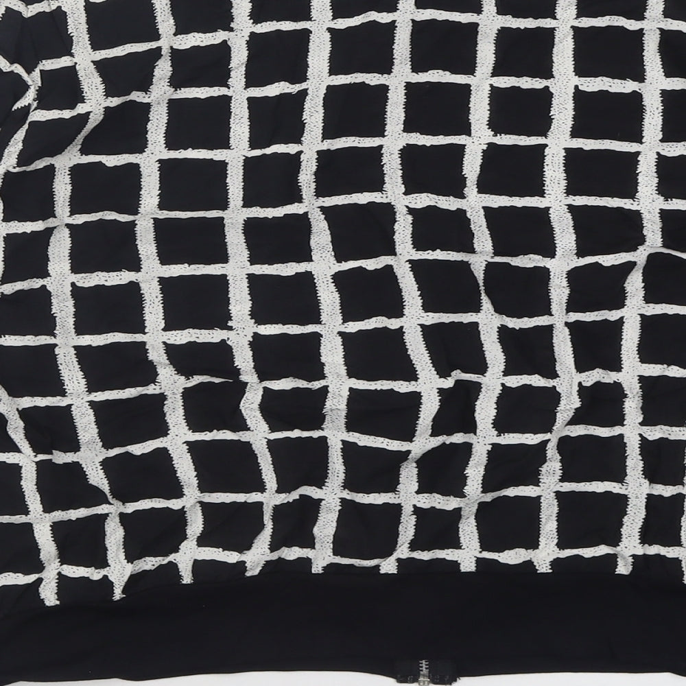 Dorothy Perkins Womens Black Check  Jacket  Size 14  Zip