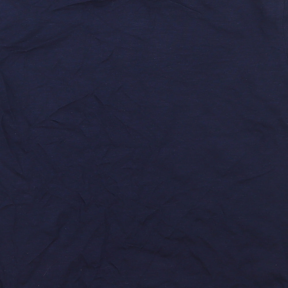 NEXT Boys Blue  100% Cotton Basic T-Shirt Size 7 Years Round Neck Pullover