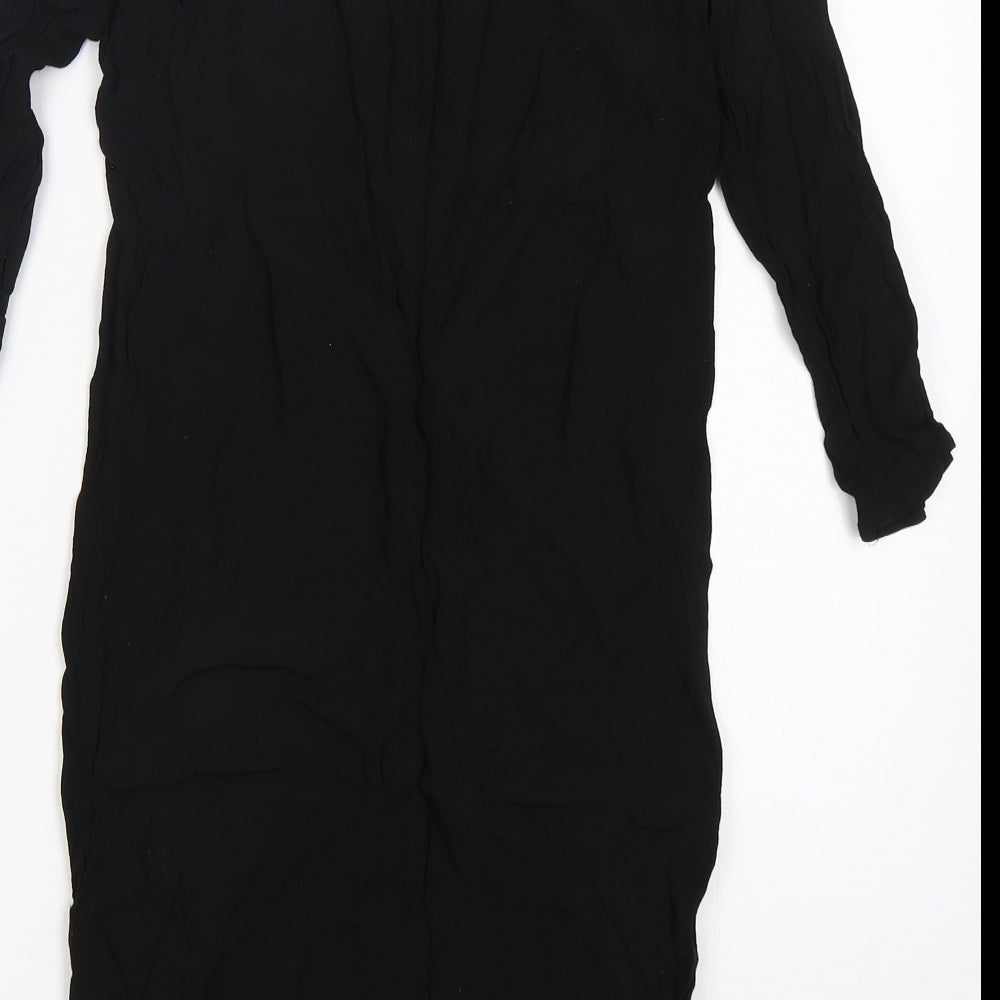Glassons Womens Black  Viscose Mini  Size 8  Round Neck