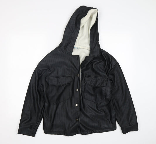 Lacati Womens Black   Jacket  Size L  Button