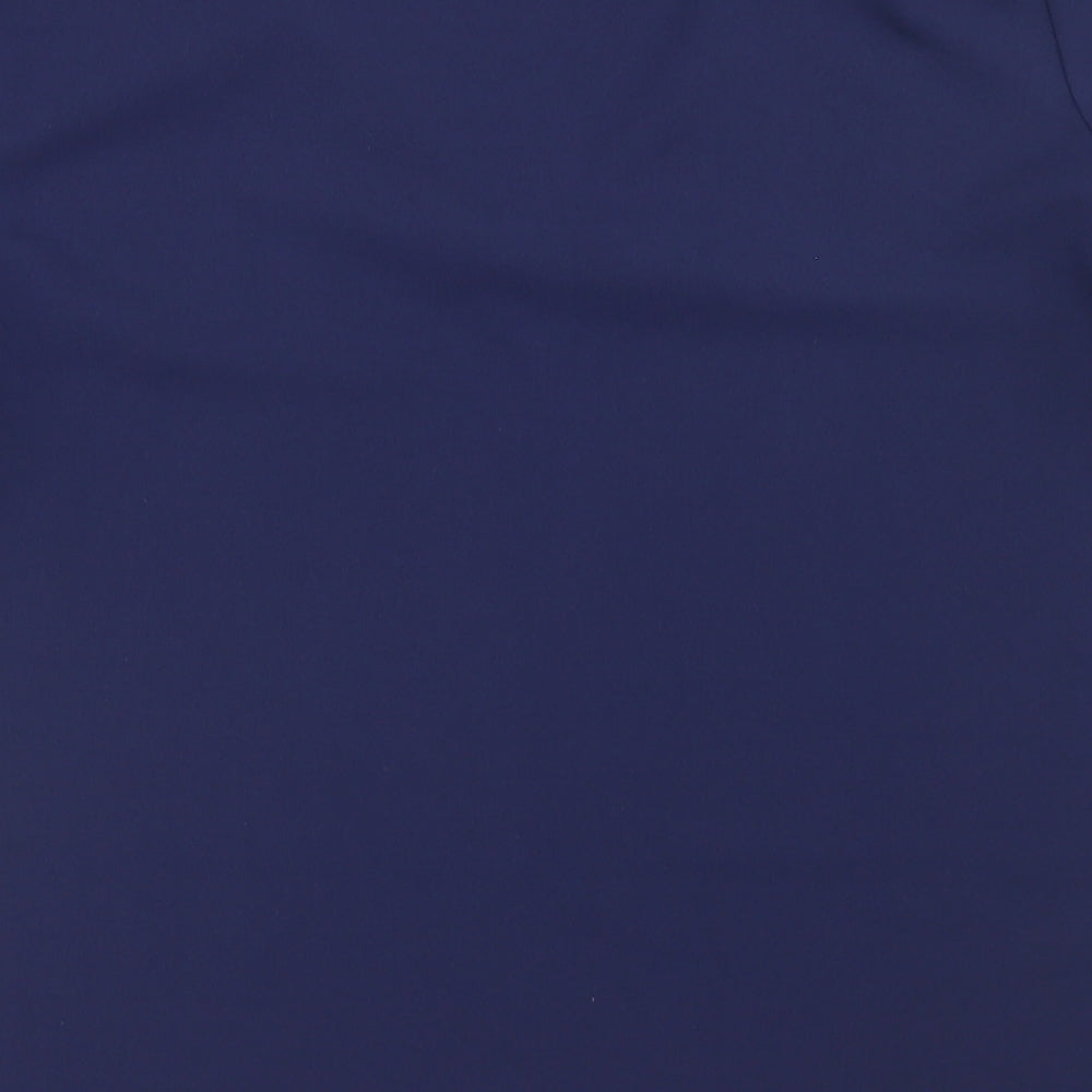 Gerard Womens Blue  Polyester Basic Blouse Size 14 V-Neck