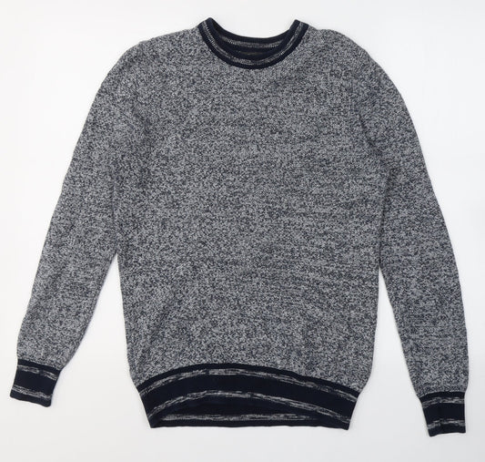 Marks and Spencer Mens Grey  Cotton Pullover Sweatshirt Size S