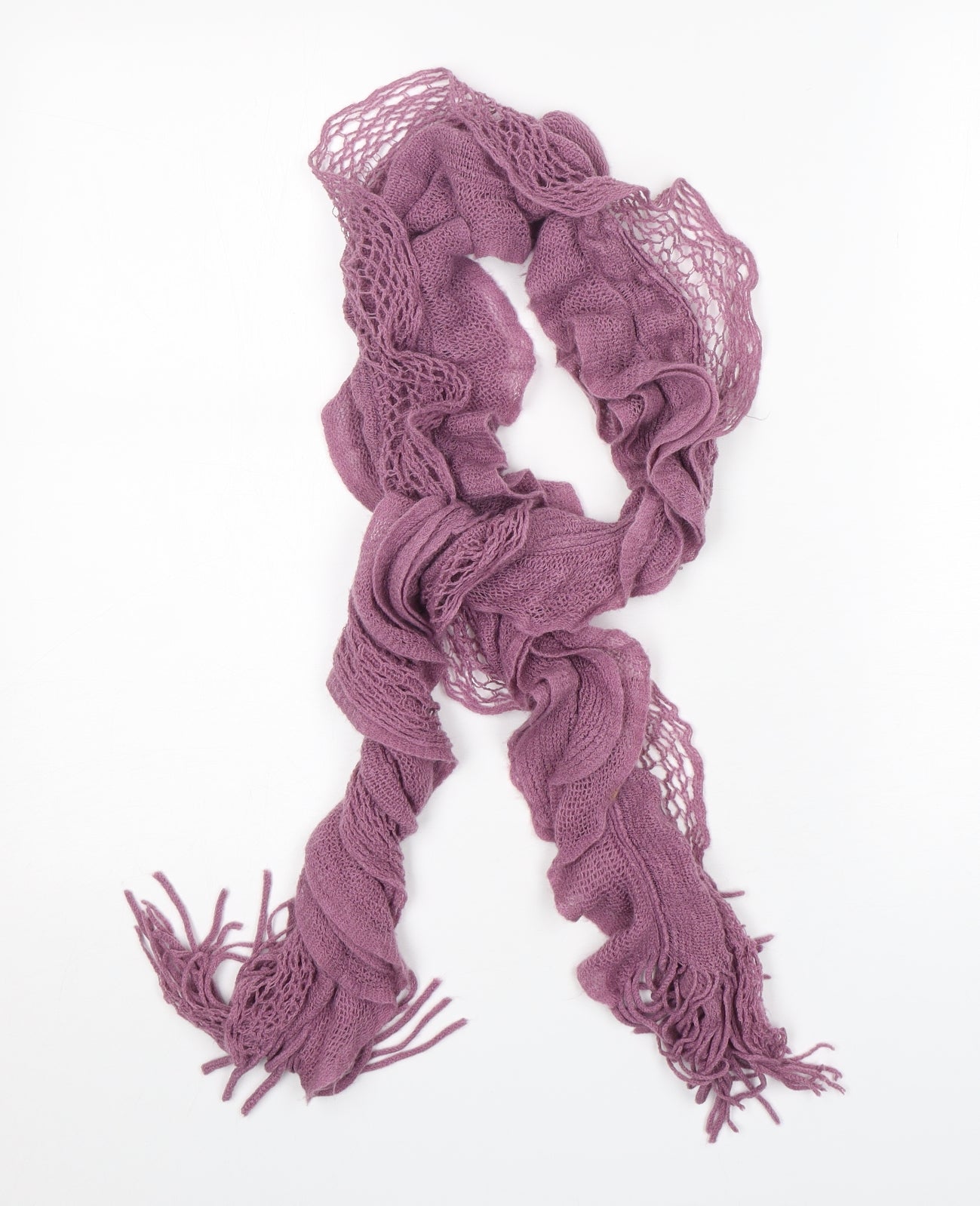 Preworn  Womens Purple  Polyester  Scarf