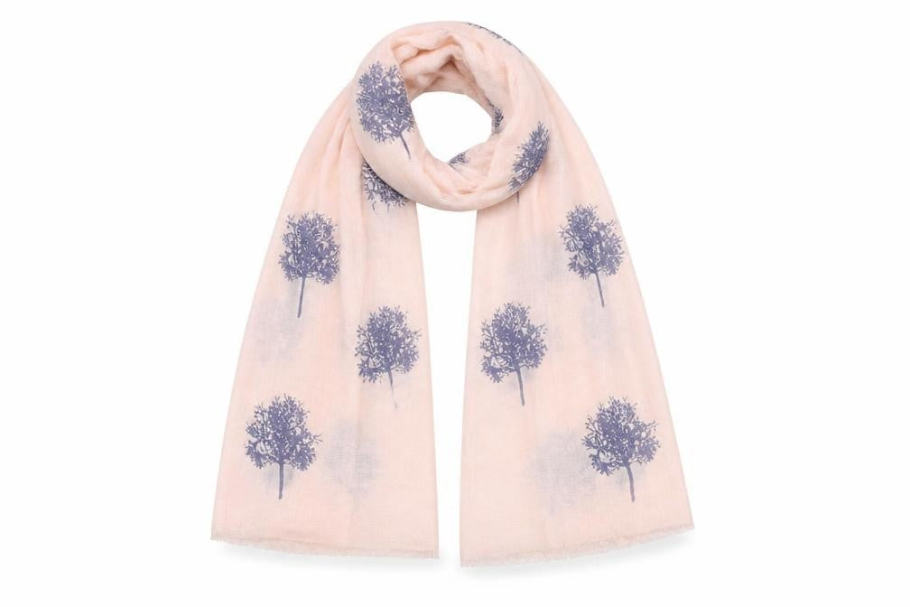 Preworn Womens Pink Floral Viscose  Shawl/Wrap