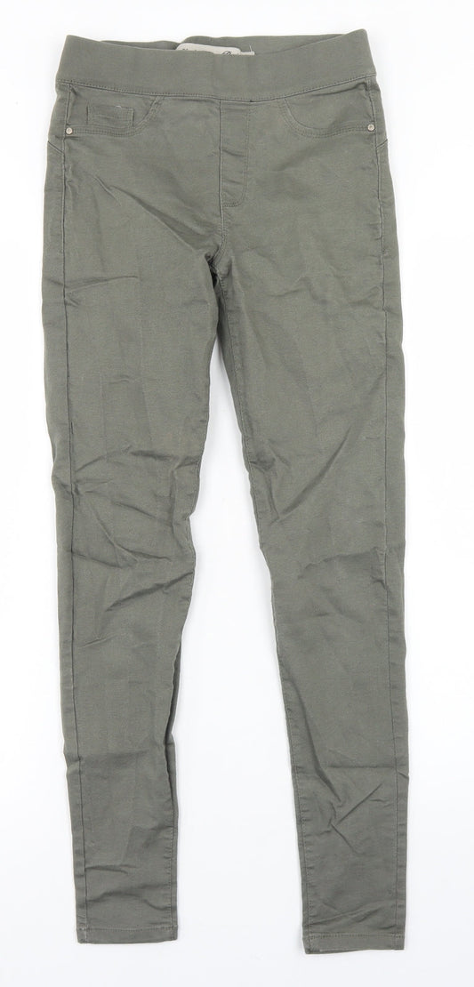 Denim Co Womens Green  Cotton Jegging Jeans Size 8 L27 in Regular
