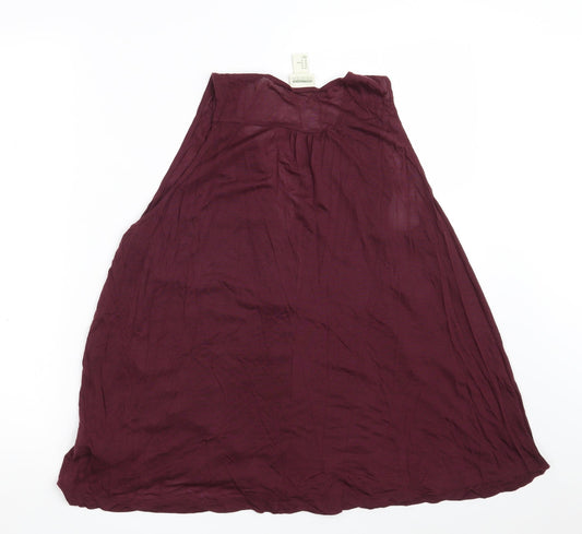 H&M Womens Purple  Lyocell Basic Blouse Size M V-Neck