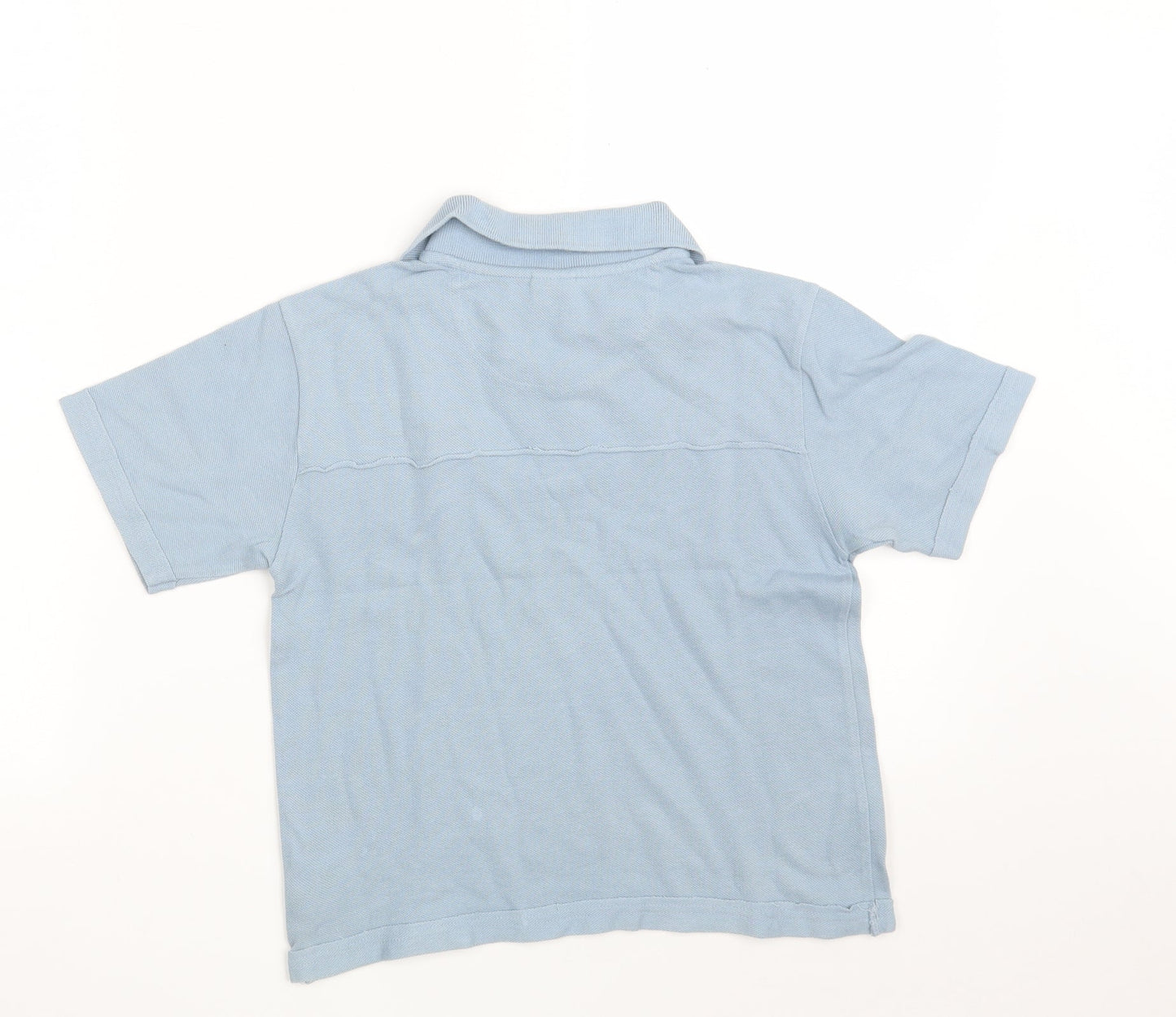 NEXT Boys Blue  100% Cotton Pullover Polo Size 5 Years Collared
