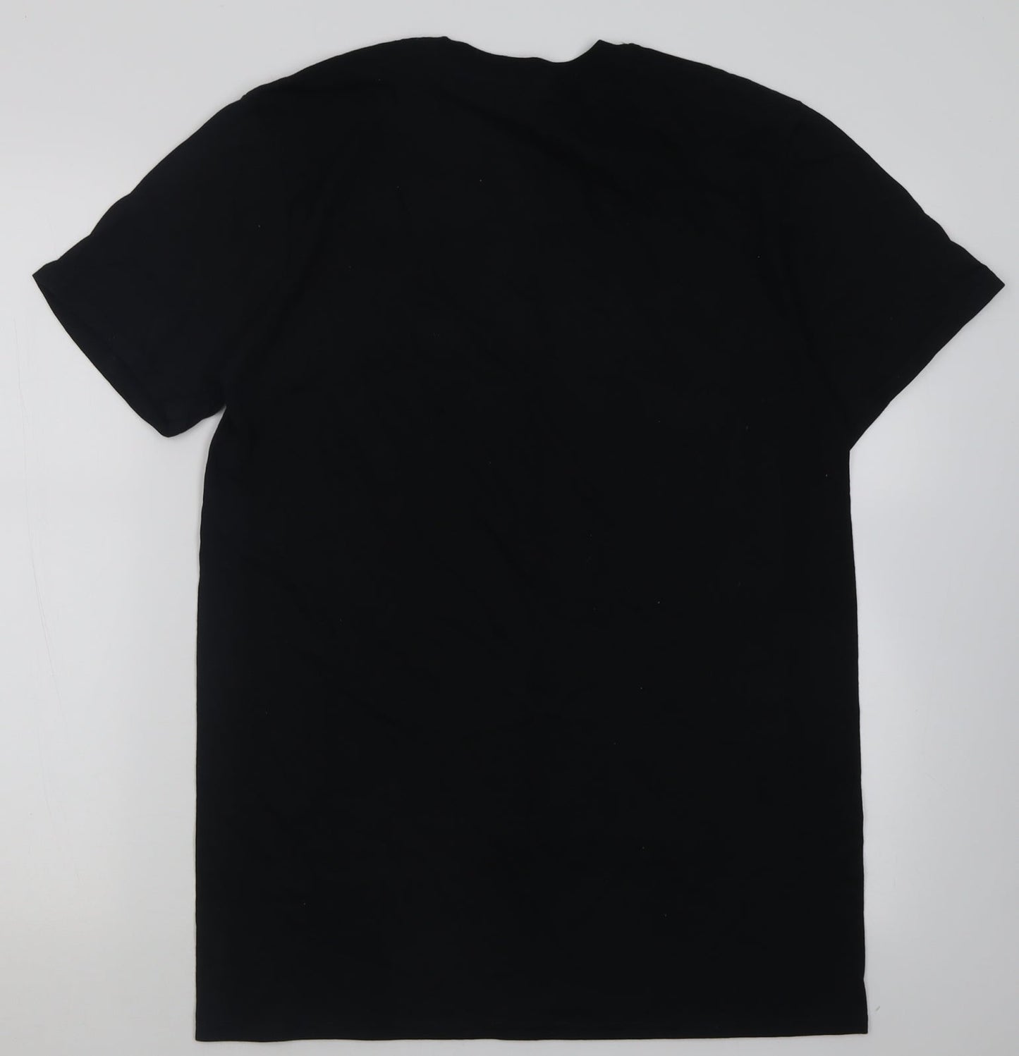 prteworn Womens Black  Cotton Basic T-Shirt Size M Crew Neck Pullover - Never stop training