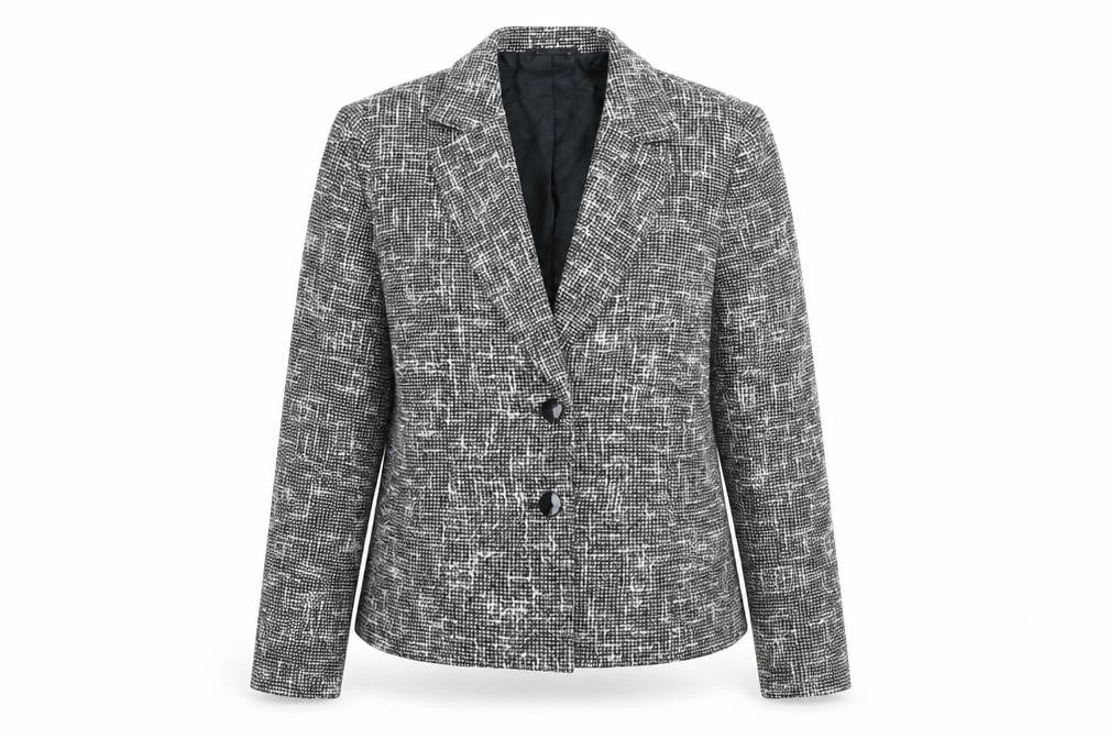 Country Casuals Womens Black Jacket Size 14 Button