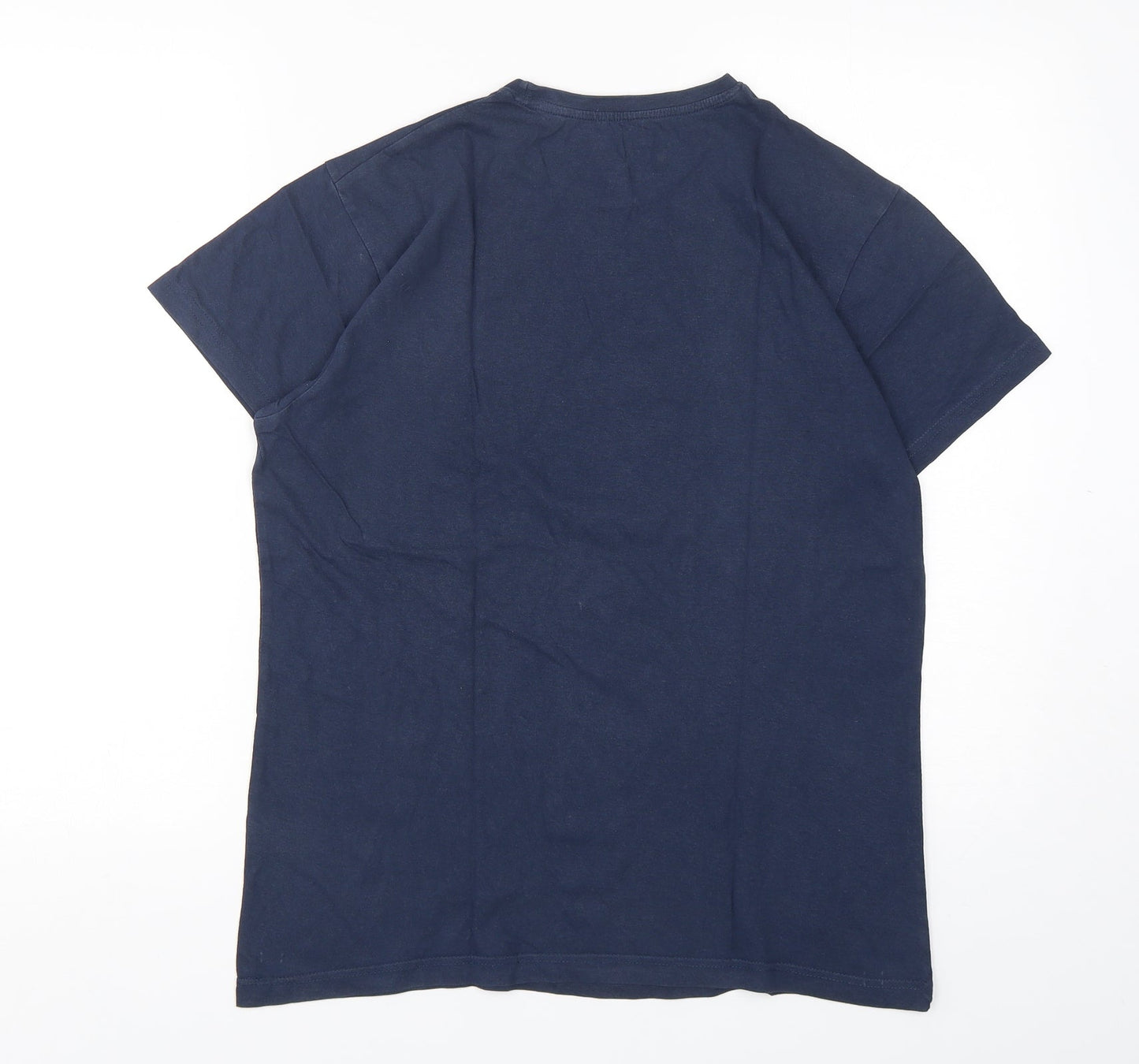 Cedar Wood State Mens Blue  Cotton  T-Shirt Size S Round Neck