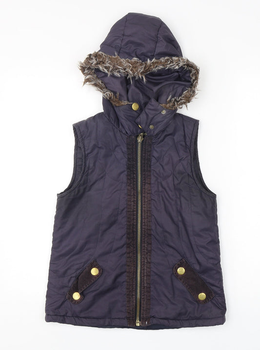 MODO Womens Blue   Gilet Coat Size 8