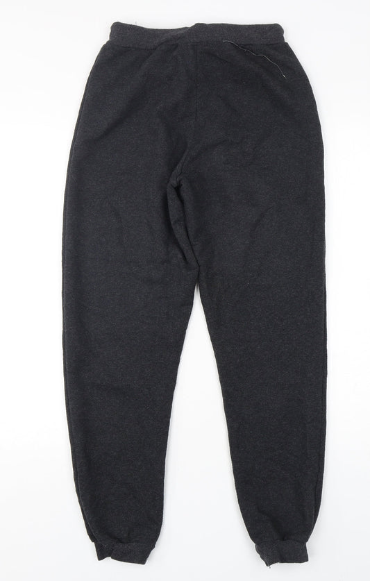 PRETTYLITTLETHING Womens Grey  Cotton Sweatpants Trousers Size 6 L30 in Regular