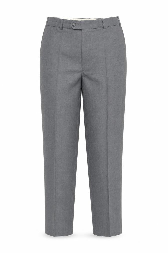 Merit  Womens Grey  Polyester Trousers  Size 36 L32 in Regular