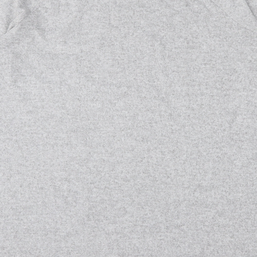 Marks and Spencer Womens Grey Round Neck  Polyester Pullover Jumper Size 14