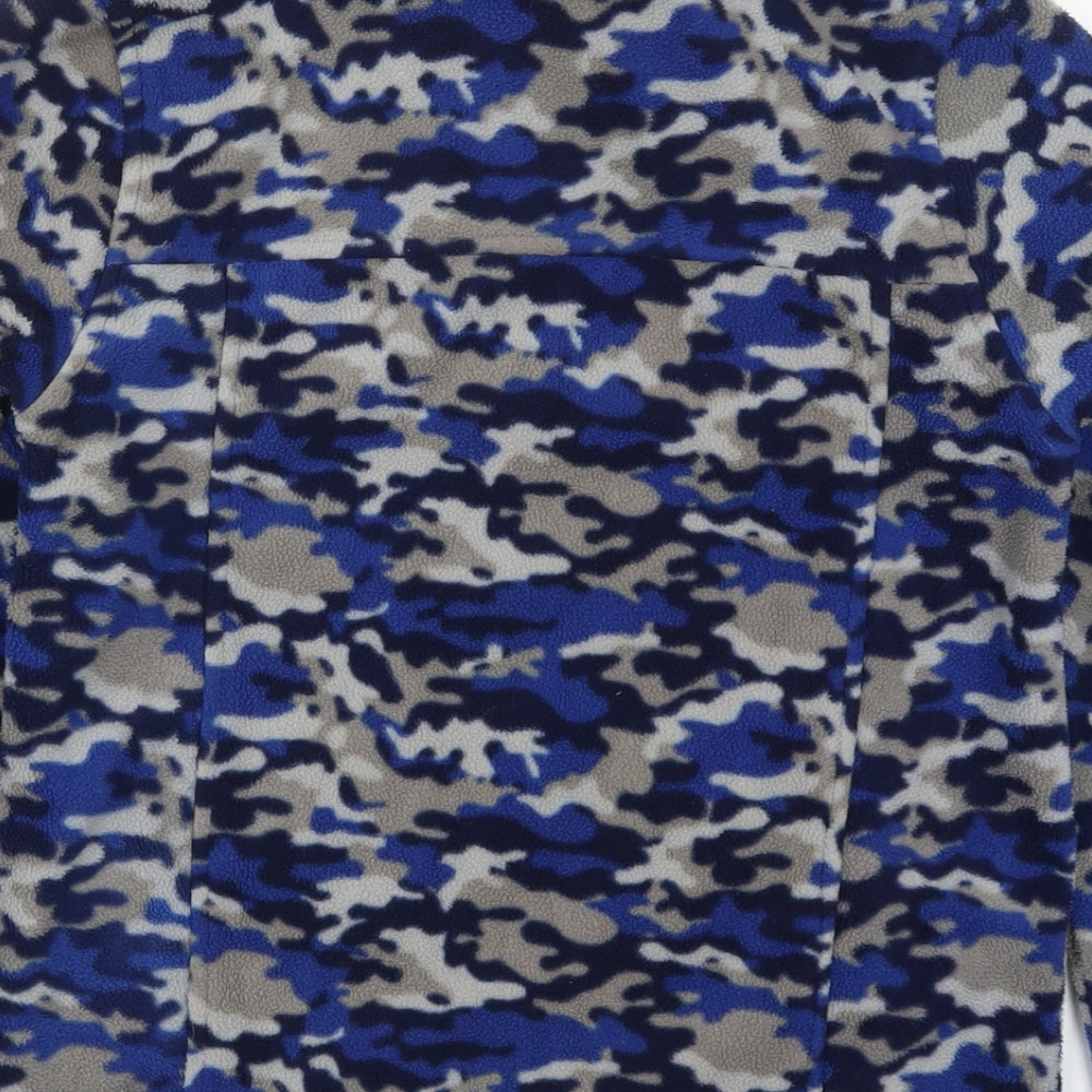 High Sierra Boys Blue Camouflage  Jacket  Size L  Zip