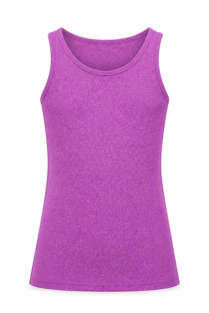 NEXT Girls Purple  Polyester Basic Tank Size 9 Years Round Neck Pullover